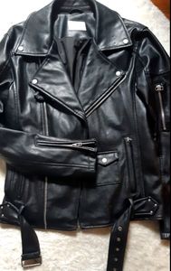 Faux leather jacket